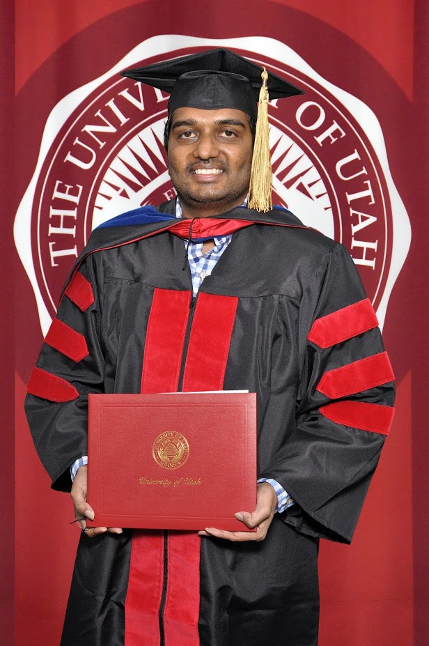 Anil Palaparthi with diploma